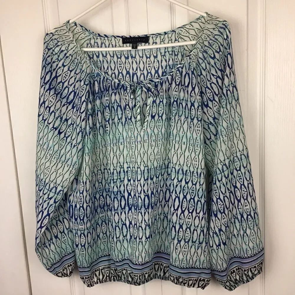 Sanctuary Tie Front Blouse